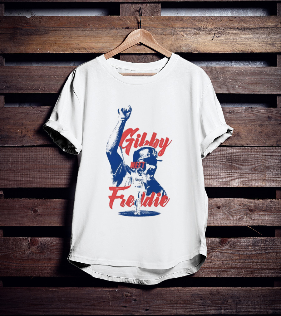 Gibby Meet Freddie Los Angeles Dodgers Baseball T-Shirt