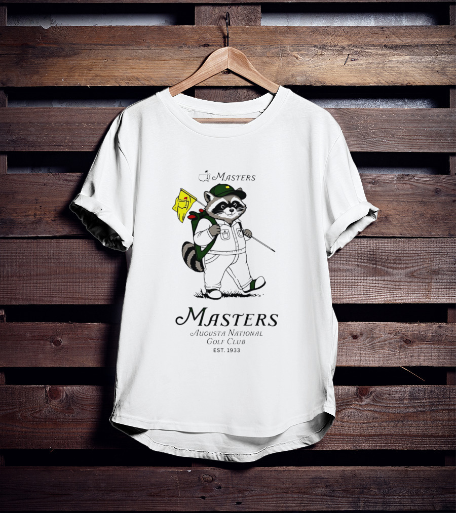 Masters Raccoon Augusta National Golf Club Est. 1933 T-Shirt