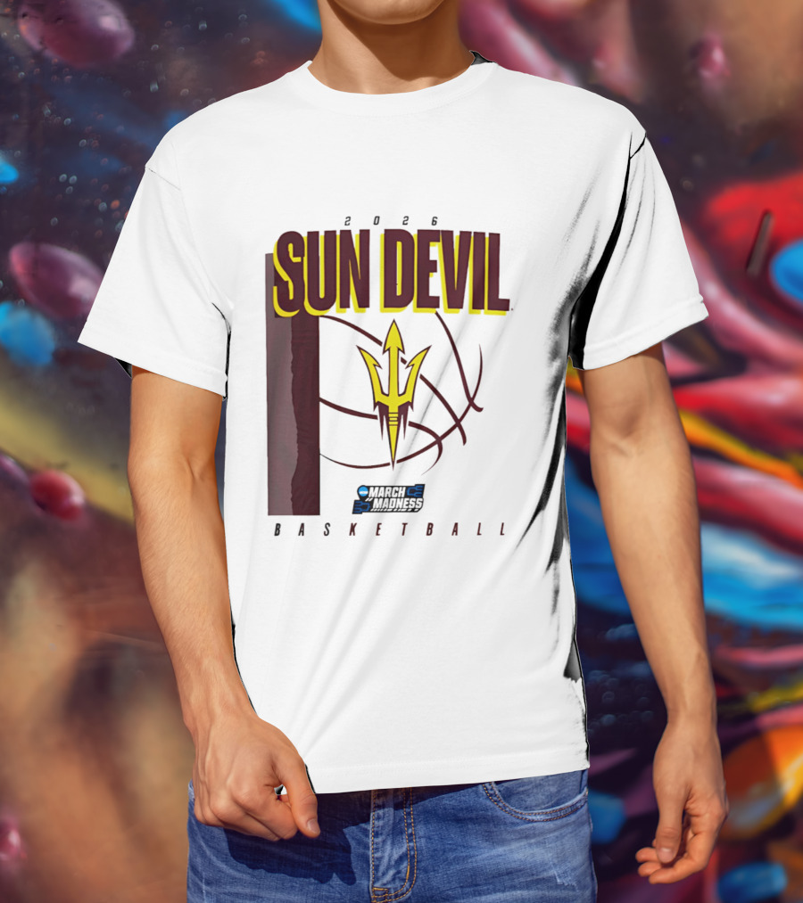 Arizona State Sun Devil Basketball March Madness 2026 T-Shirt
