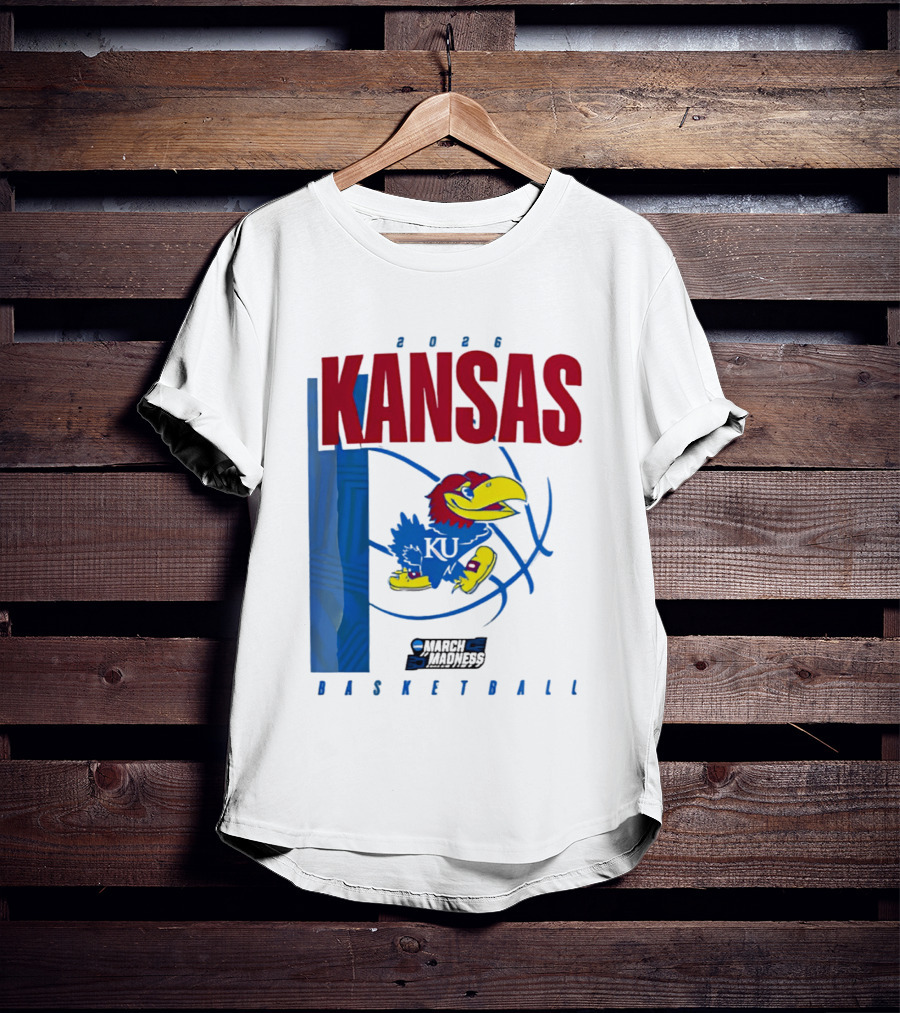 Kansas Jayhawks 2026 NCAA March Madness Basketball T-Shirt
