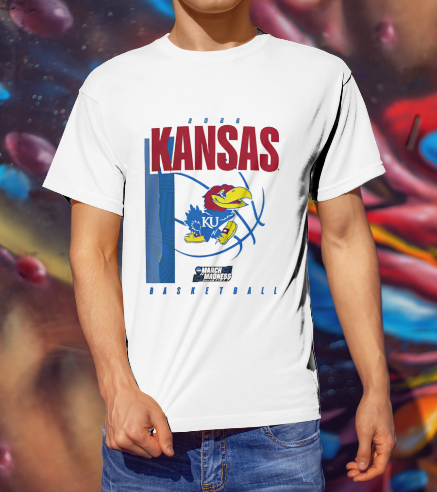 Kansas Jayhawks 2026 NCAA March Madness Basketball T-Shirt