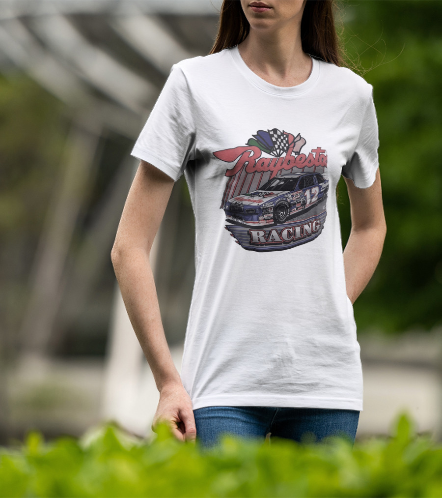 Raybestos Racing 1991 Car No. 12 Checkered Flags T-Shirt