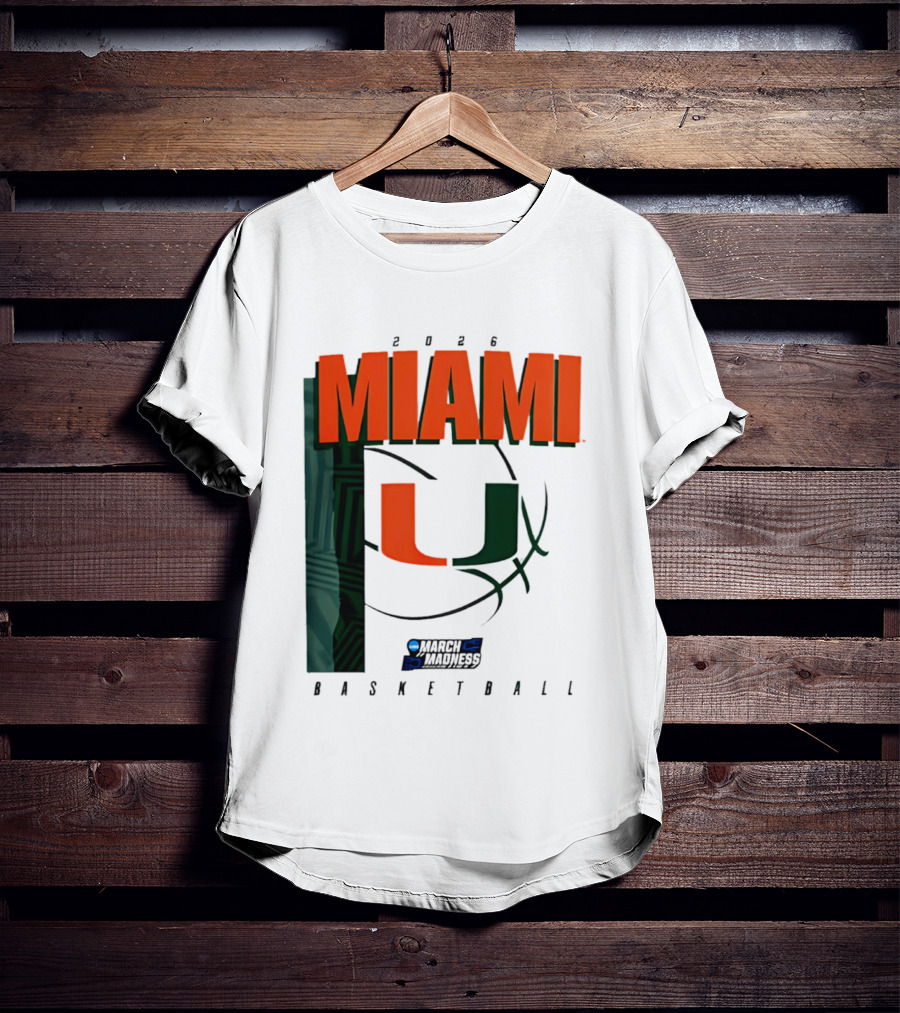 2026 Miami Hurricanes March Madness Basketball NCAA T-Shirt