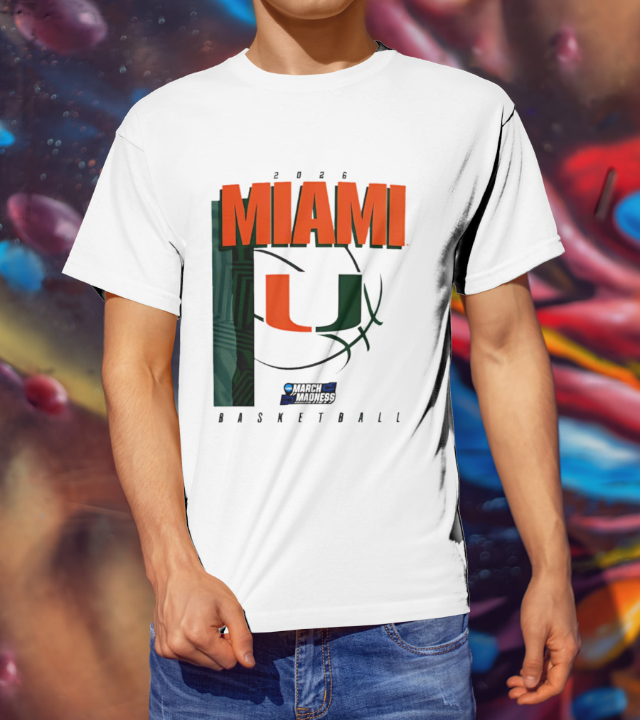 2026 Miami Hurricanes March Madness Basketball NCAA T-Shirt