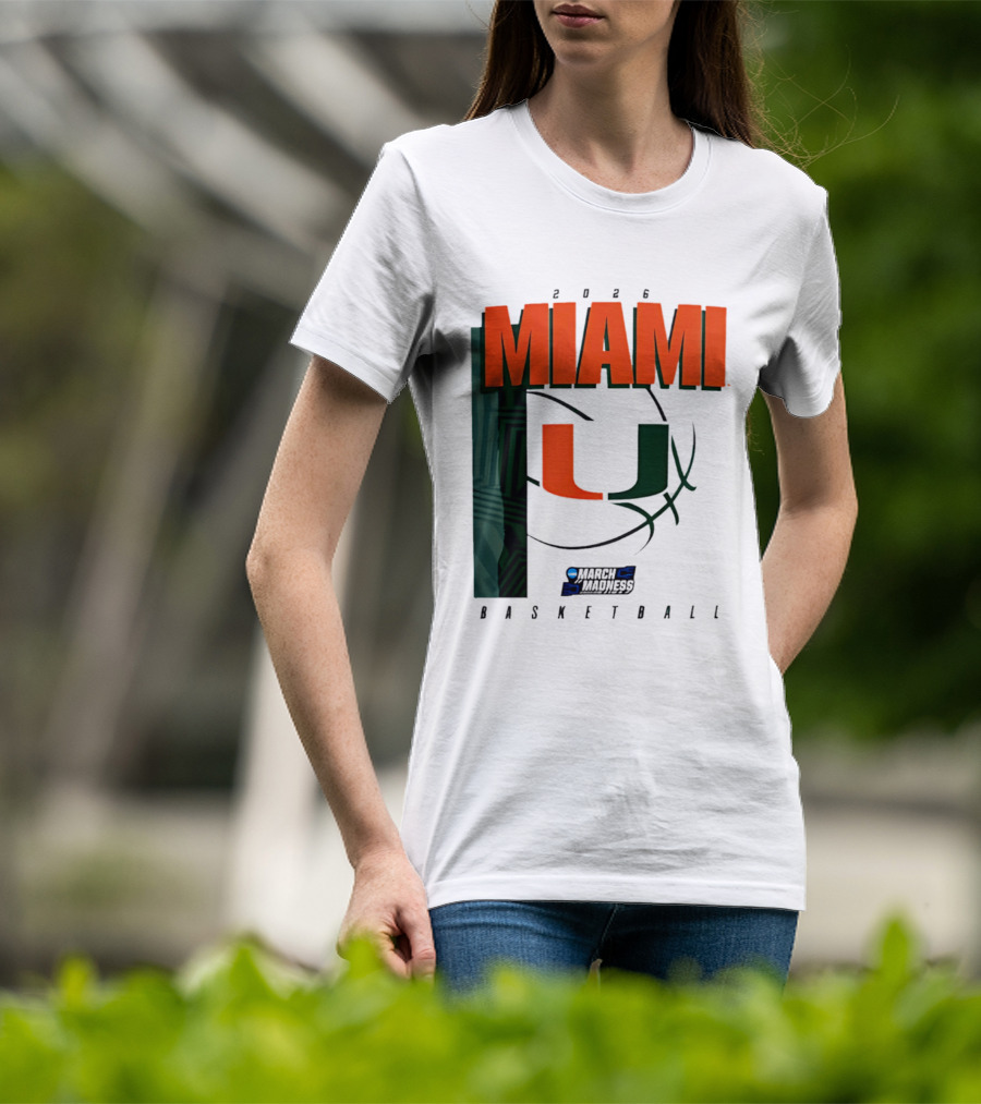 2026 Miami Hurricanes March Madness Basketball NCAA T-Shirt
