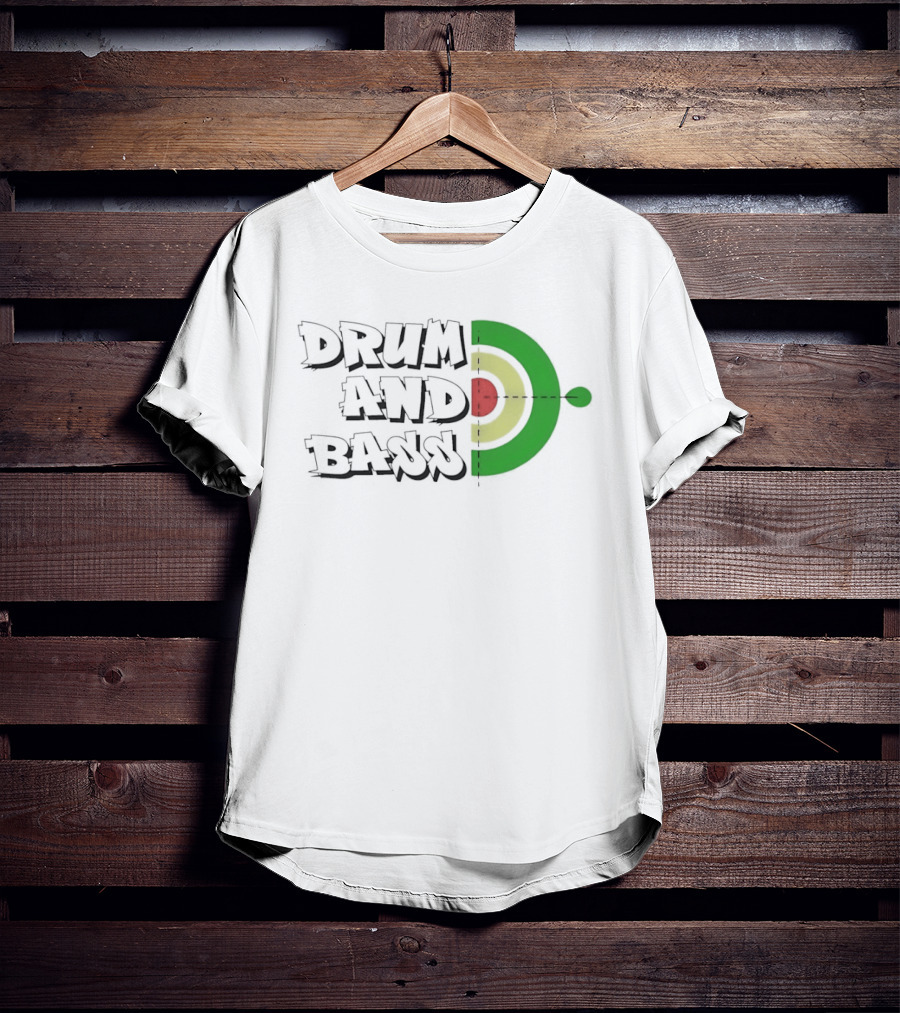 Drum And Bass Reggae Target Green Yellow Red T-Shirt