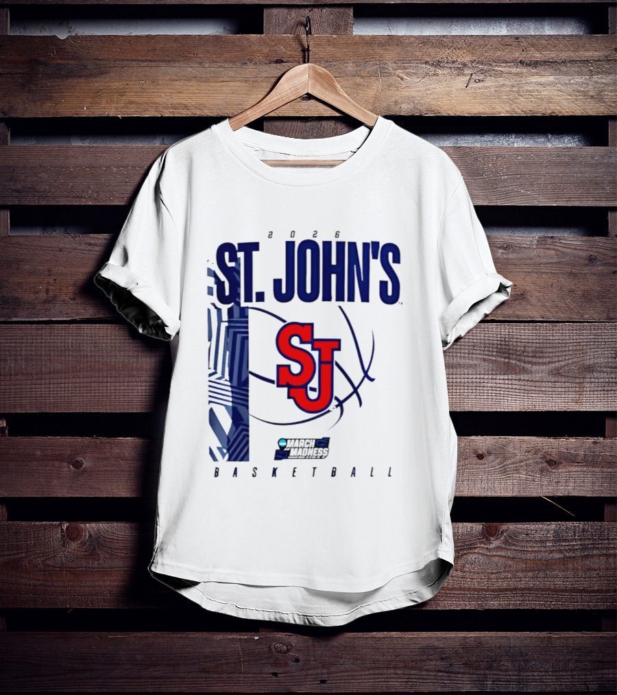 St. John's Red Storm NCAA 2026 March Madness Basketball SJ T-Shirt