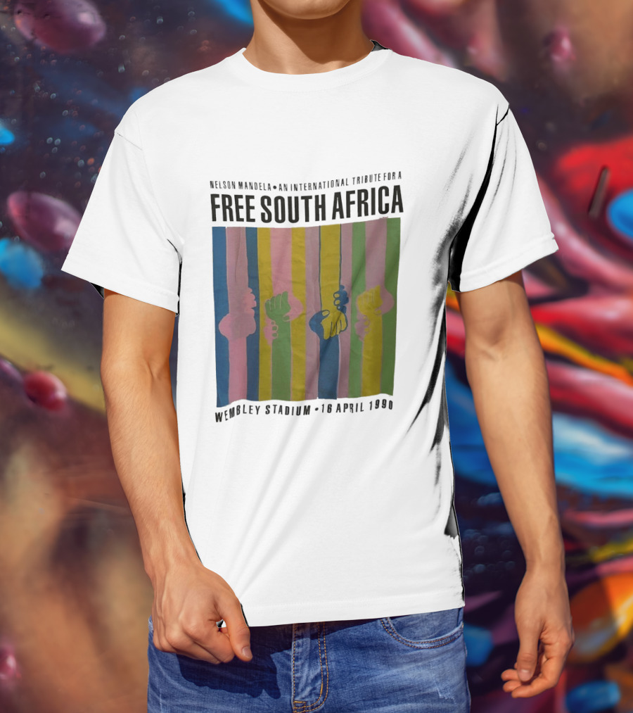 Nelson Mandela An International Tribute For A Free South Africa Wembley Stadium 10 April 1990 T-Shirt