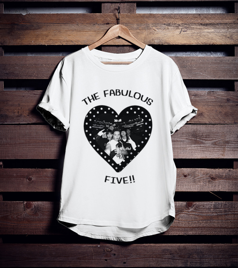 The Fabulous Five Heart Team T-Shirt