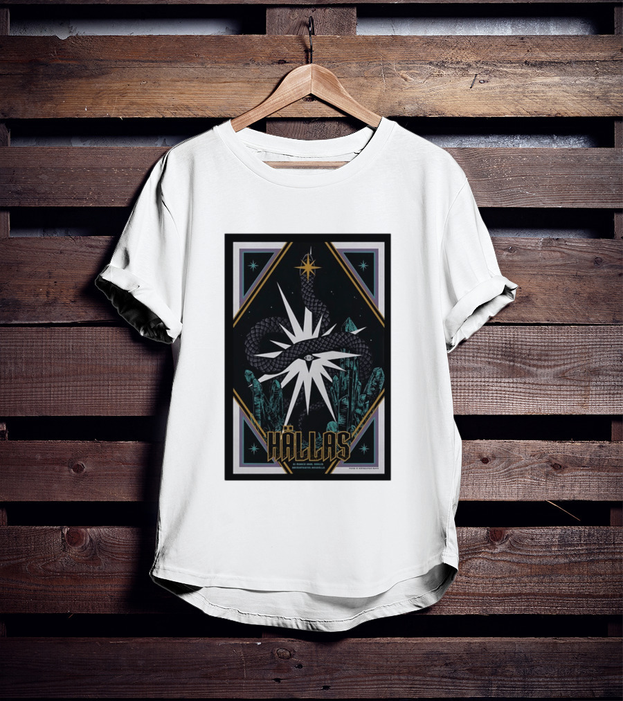 Hällas Berlin Germany Heimathafen Neukölln Tour March 21 2026 Star Snake Eye Crystals T-Shirt