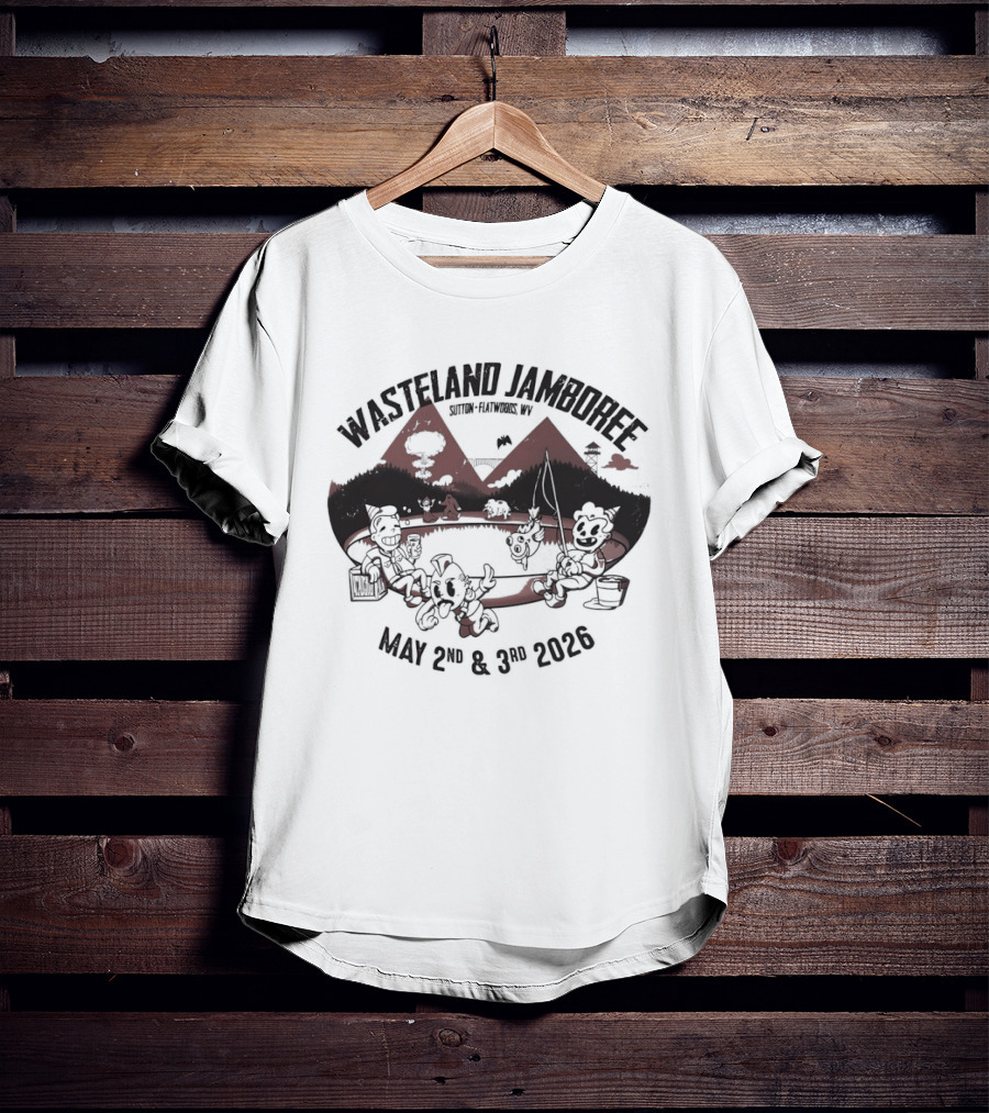 Wasteland Jamboree Sutton Flatwoods May 2nd & 3rd 2026 T-Shirt
