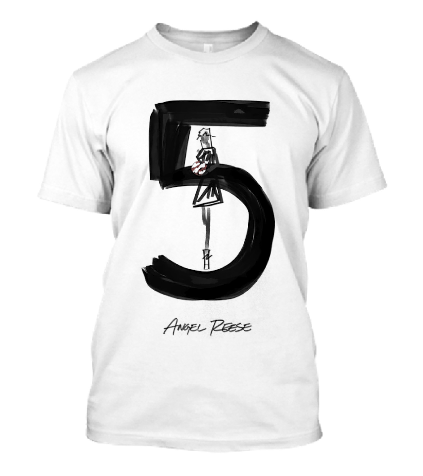 Angel Reese 5 Chicago Sky Basketball T-Shirt
