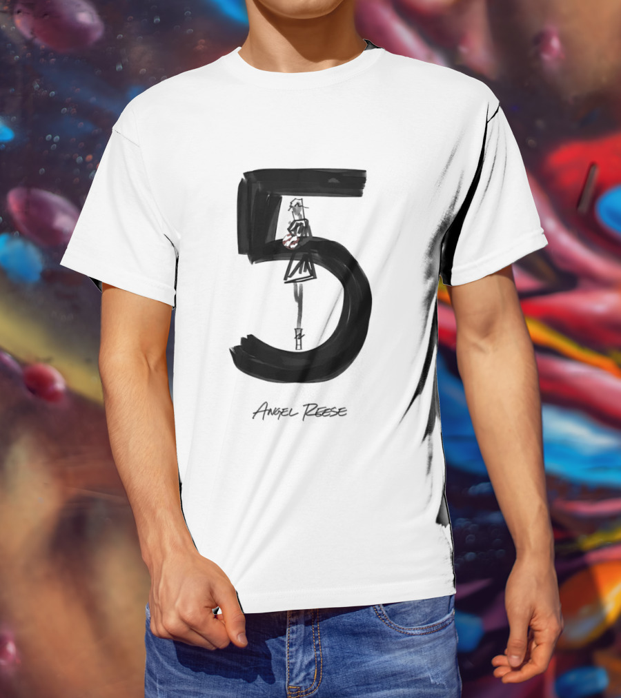 Angel Reese 5 Chicago Sky Basketball T-Shirt