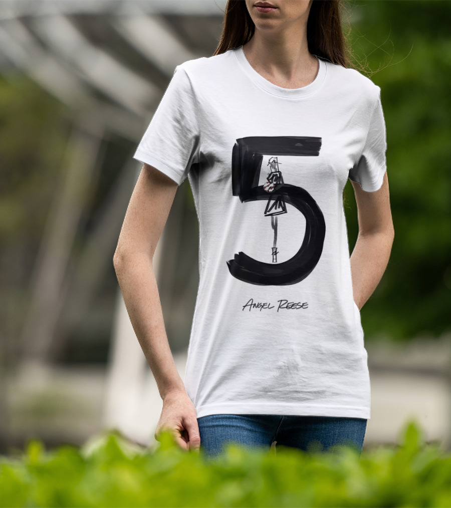 Angel Reese 5 Chicago Sky Basketball T-Shirt