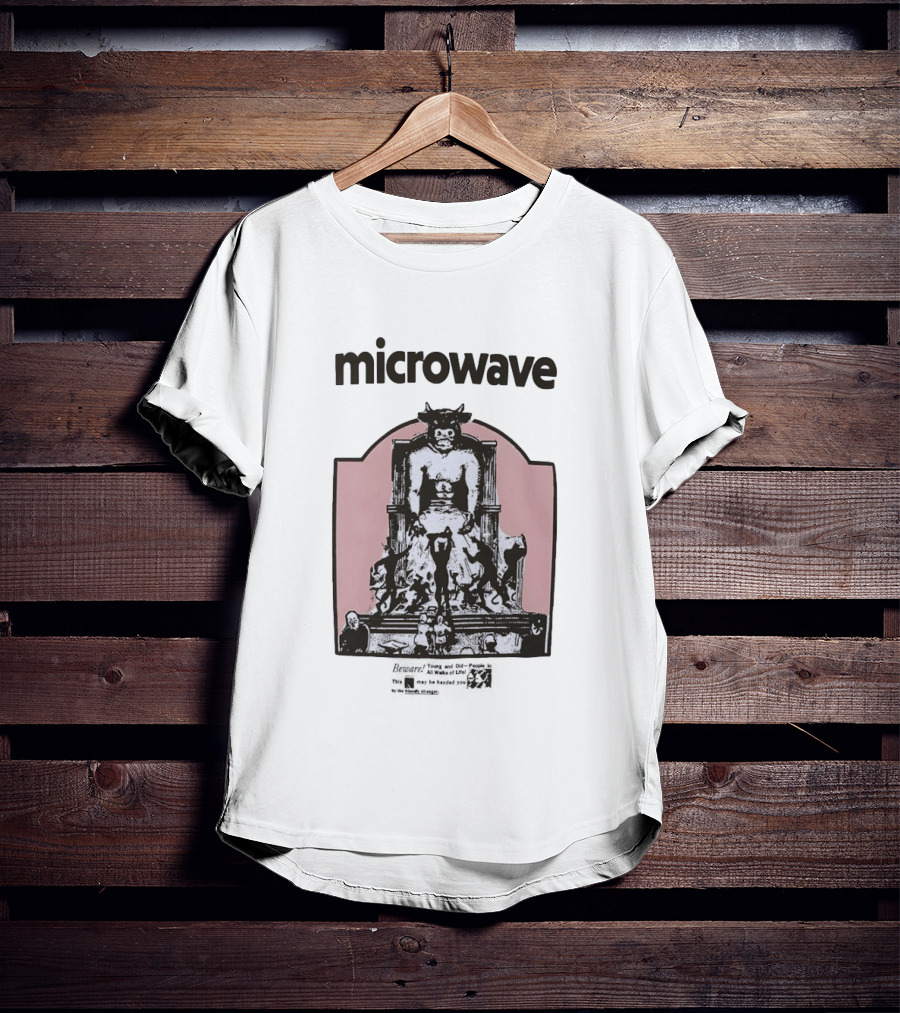 Cow On Throne Microwave Let's Play Marshall Law Magazine T-Shirt
