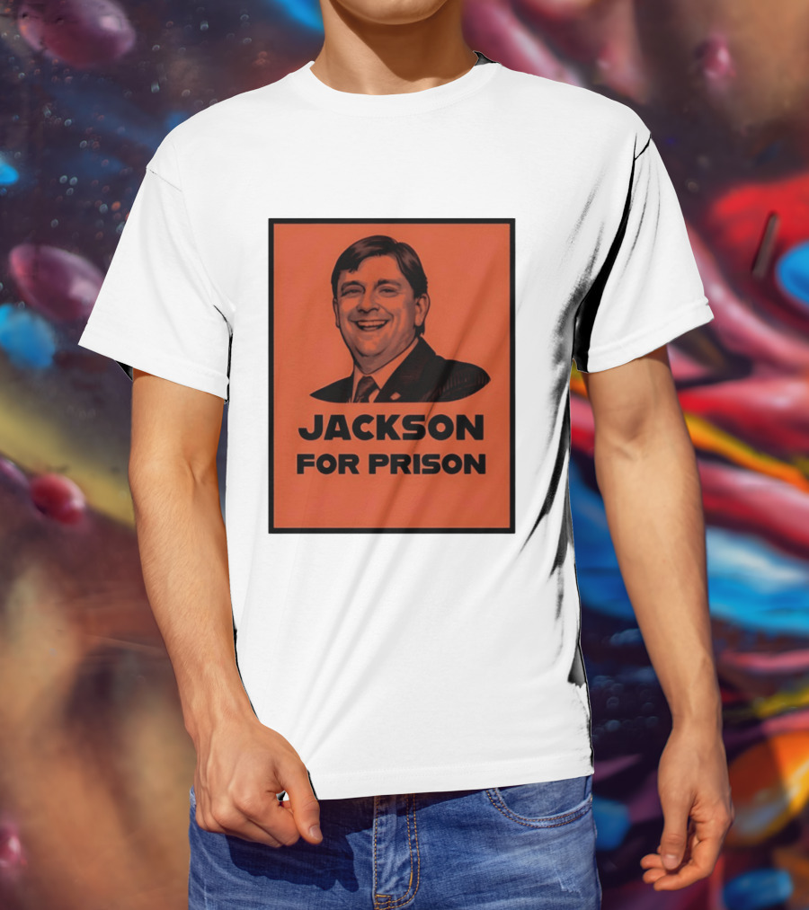 Jackson For Prison Political Satire Red T-Shirt