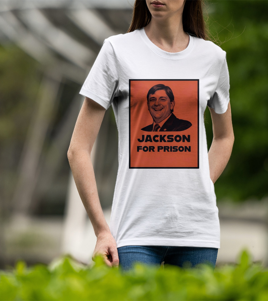 Jackson For Prison Political Satire Red T-Shirt