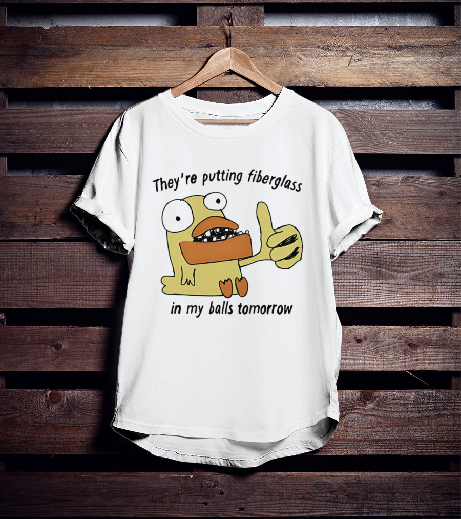 Ducky Momo They're Putting Fiberglass In My Balls Tomorrow Phineas And Ferb T-Shirt