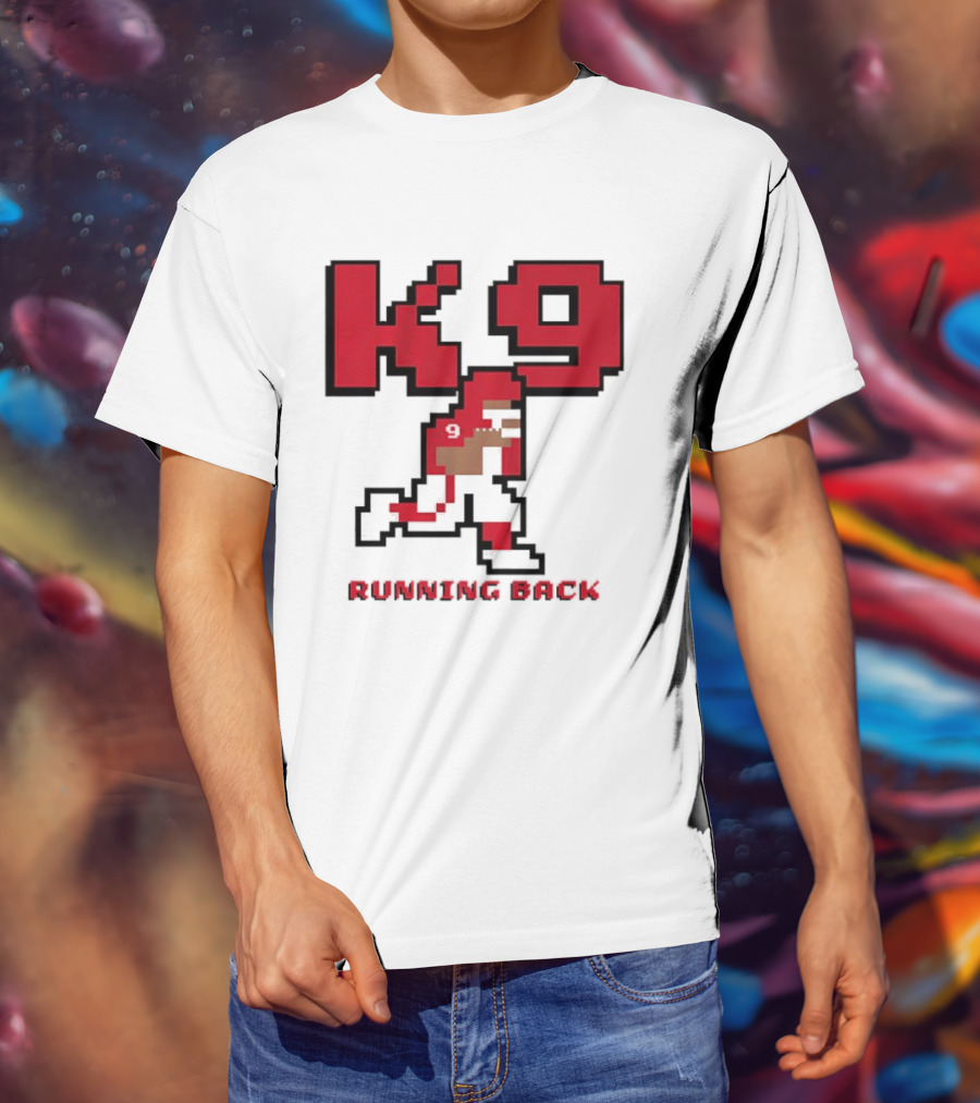 Kenneth Walker III K9 Running Back Pixel Art Kansas City Chiefs T-Shirt