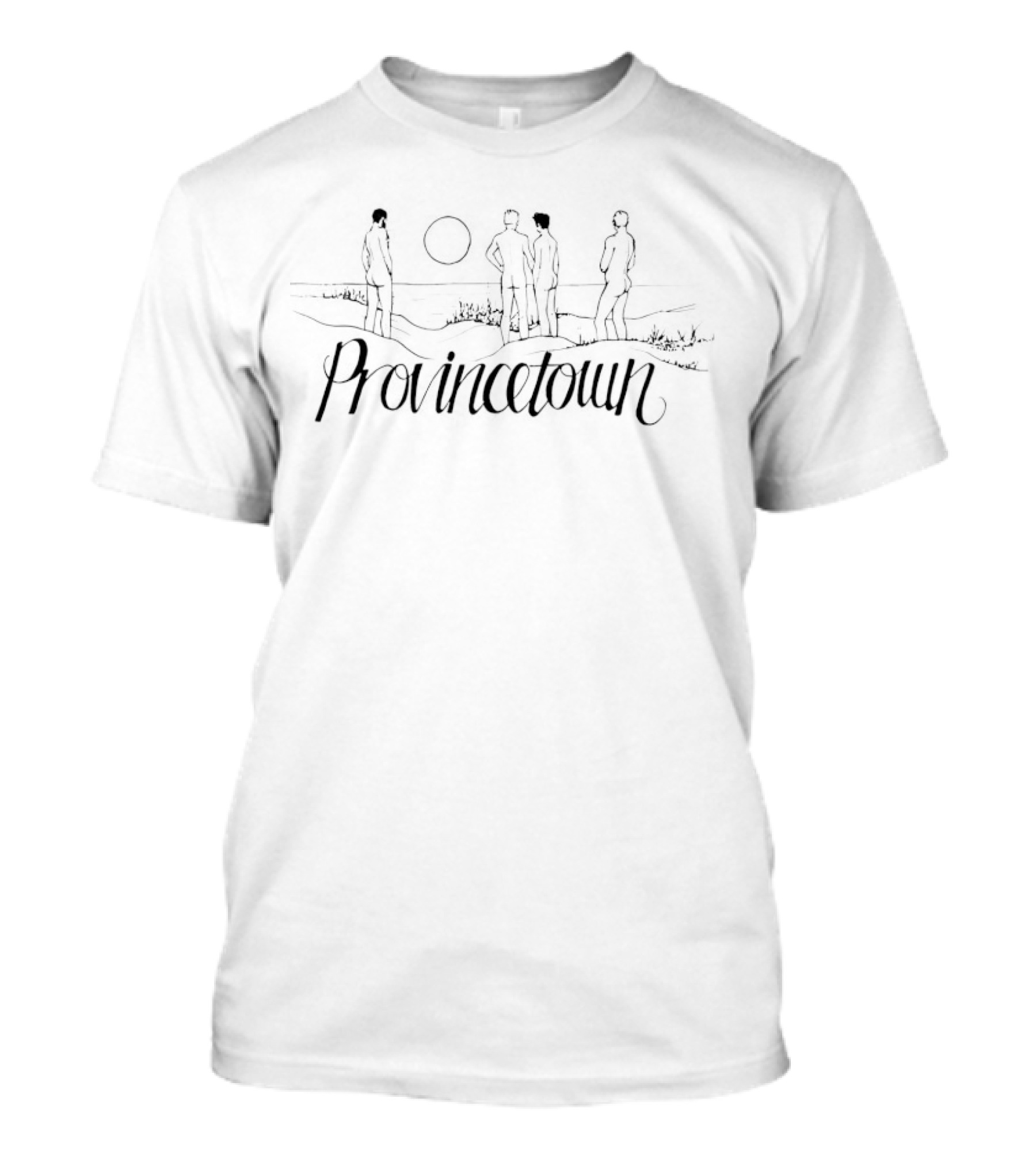 Nathan Rapport Provincetown Dune Beach Scene With People And Sun T-Shirt
