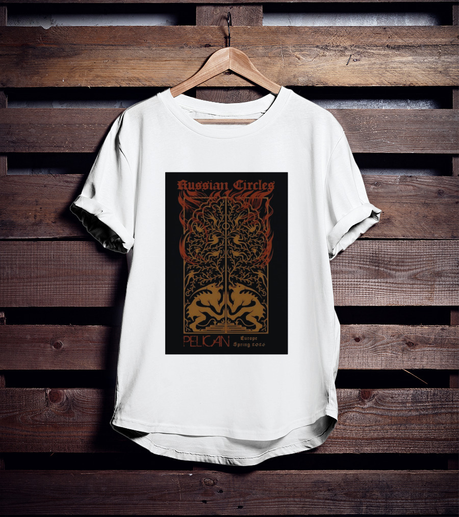 Russian Circles Pelican Europe Spring 2026 Tour Fantasy Artistry T-Shirt