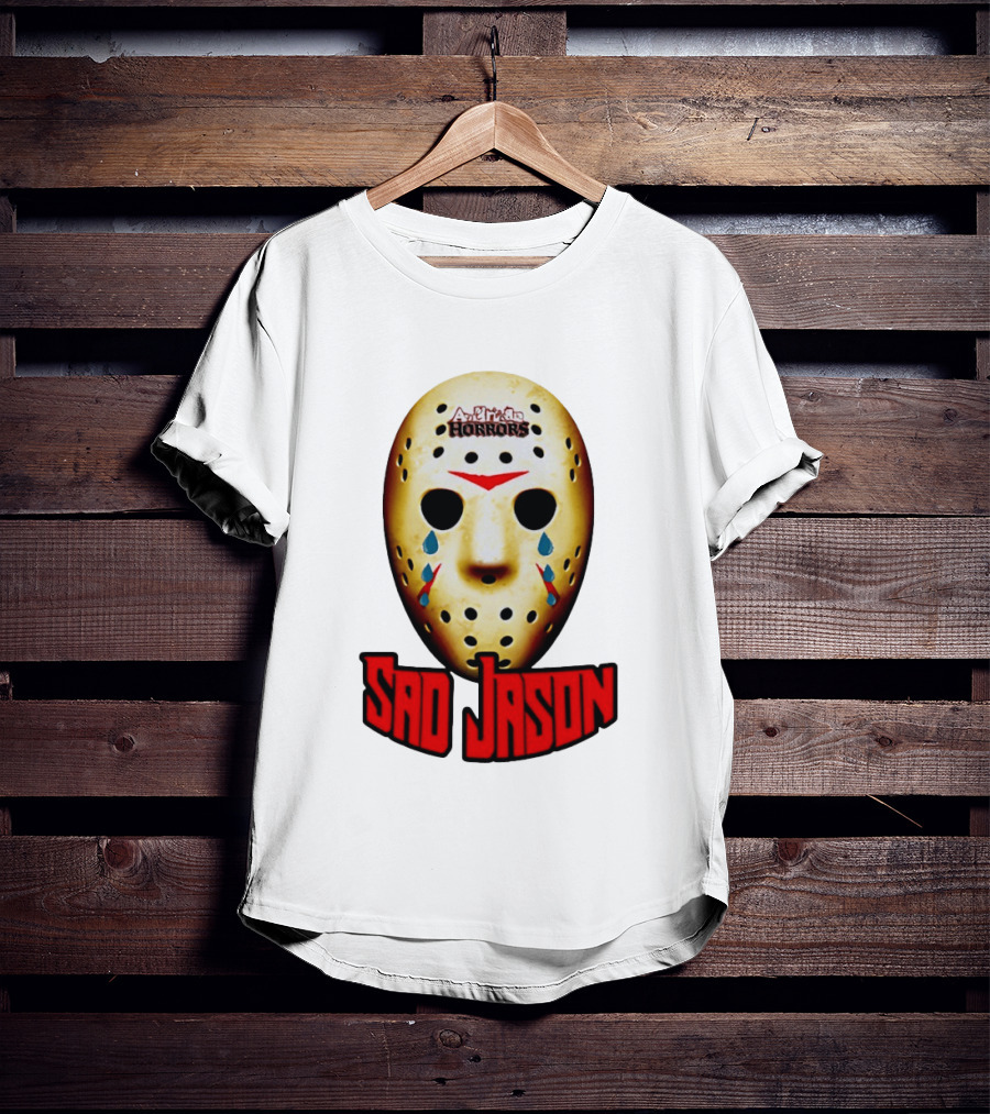 Astros Horrors Sad Jason Voorhees Mask Baseball Tears T-Shirt