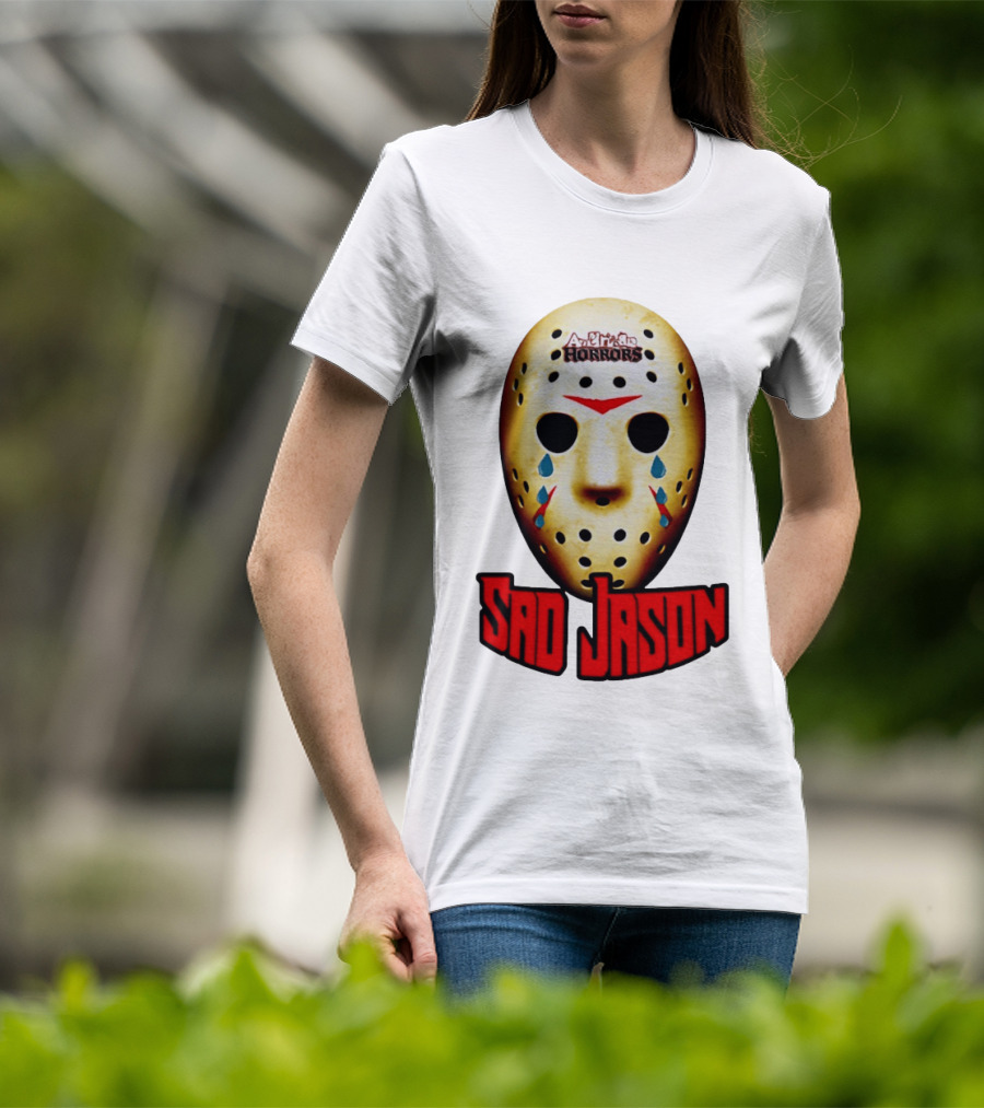 Astros Horrors Sad Jason Voorhees Mask Baseball Tears T-Shirt
