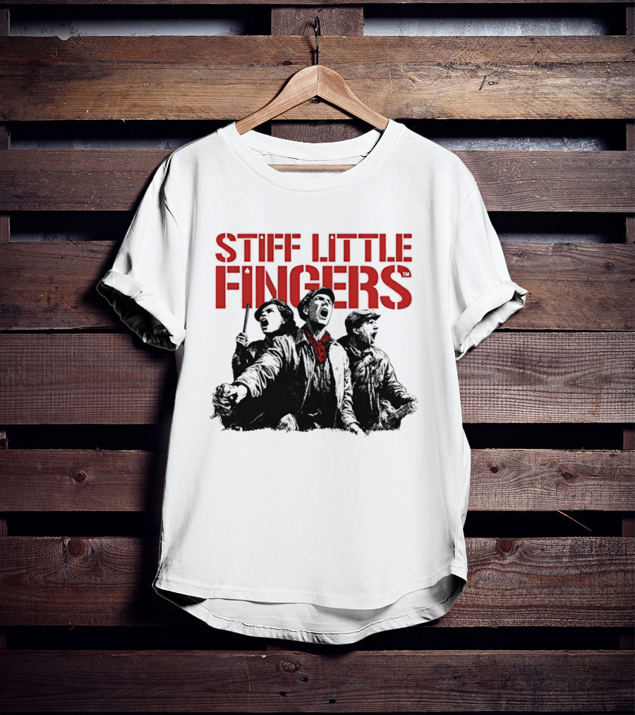 Stiff Little Fingers Raise Your Voice Tour Ecru T-Shirt