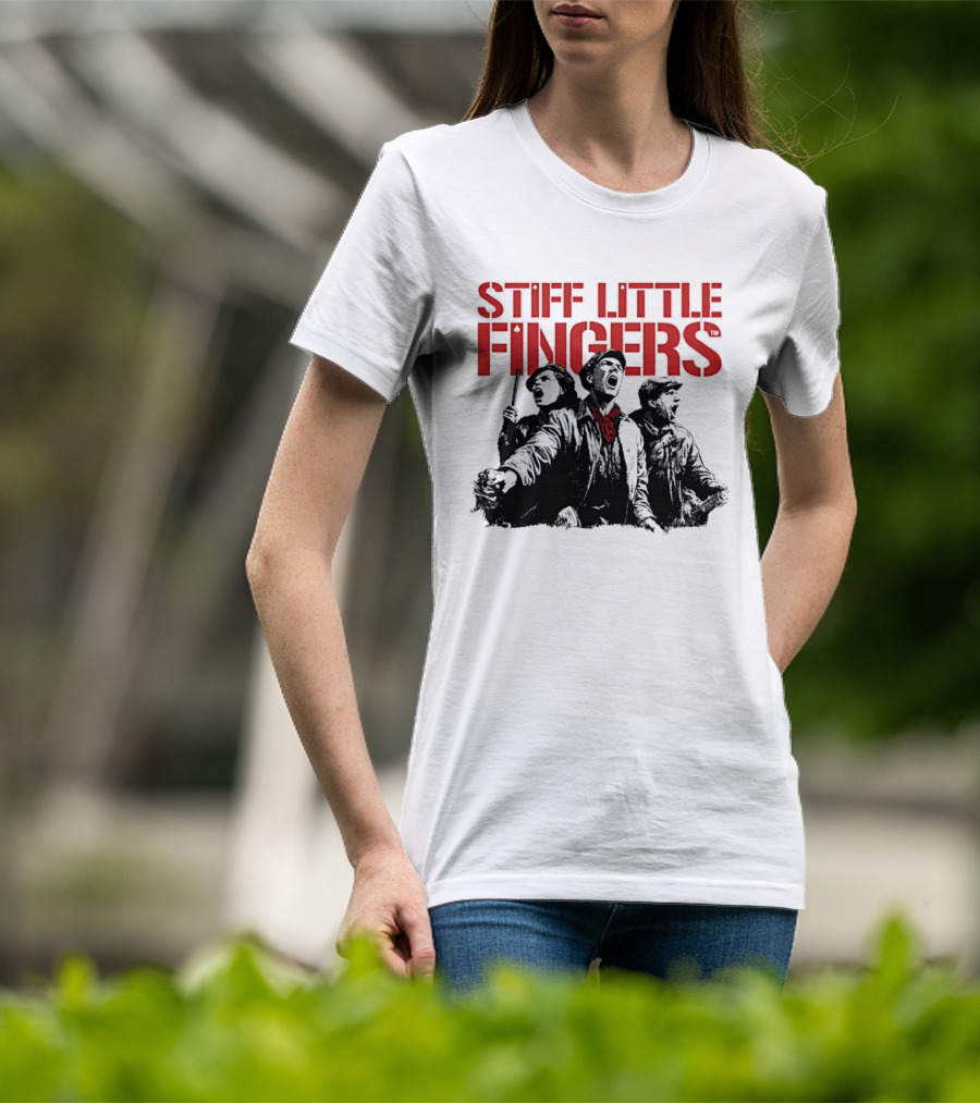Stiff Little Fingers Raise Your Voice Tour Ecru T-Shirt