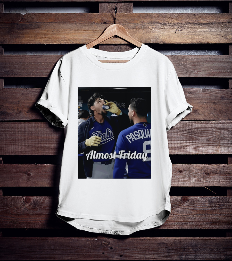 Italy World Baseball Classic Espresso Shot Almost Friday Pasquale T-Shirt