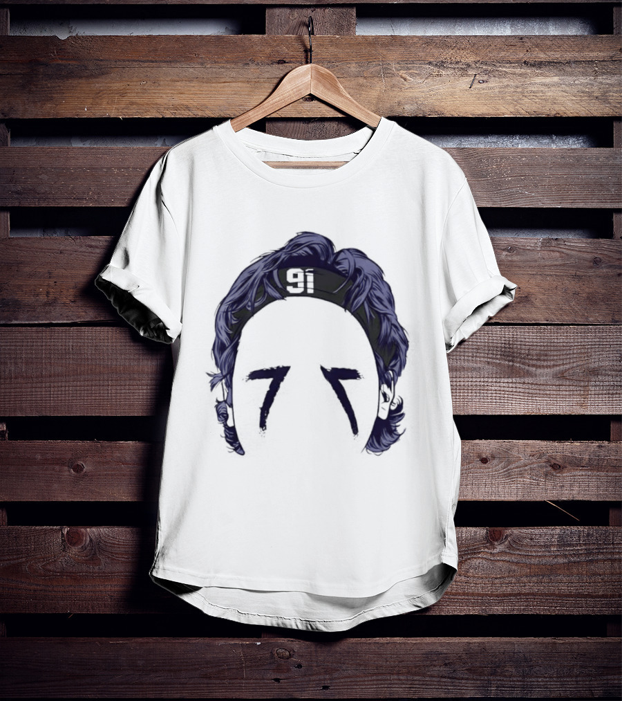 91 Headband Purple Hair Eye Black T-Shirt