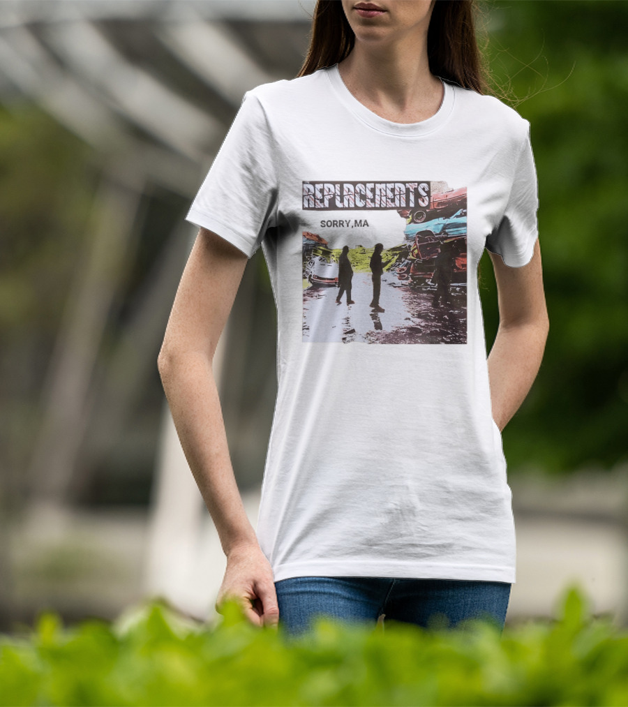 Replacements Sorry Ma Forgot To Take Out The Trash Album Cover Rustic Junkyard Scene T-Shirt