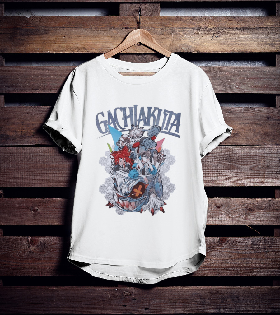 Gachiakuta Manga Characters In Trash Can T-Shirt