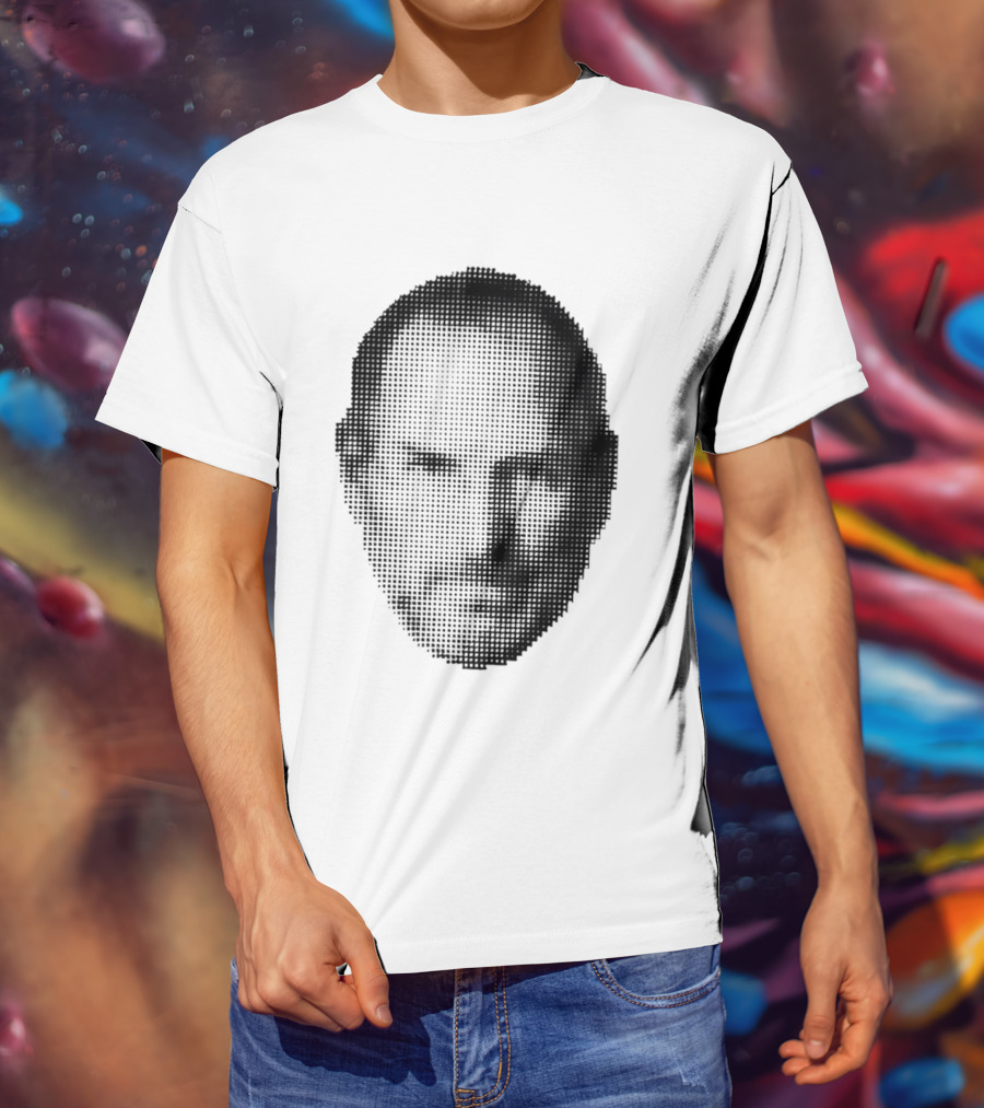Thinking Differently Steve Jobs Portrait Dot Matrix T-Shirt