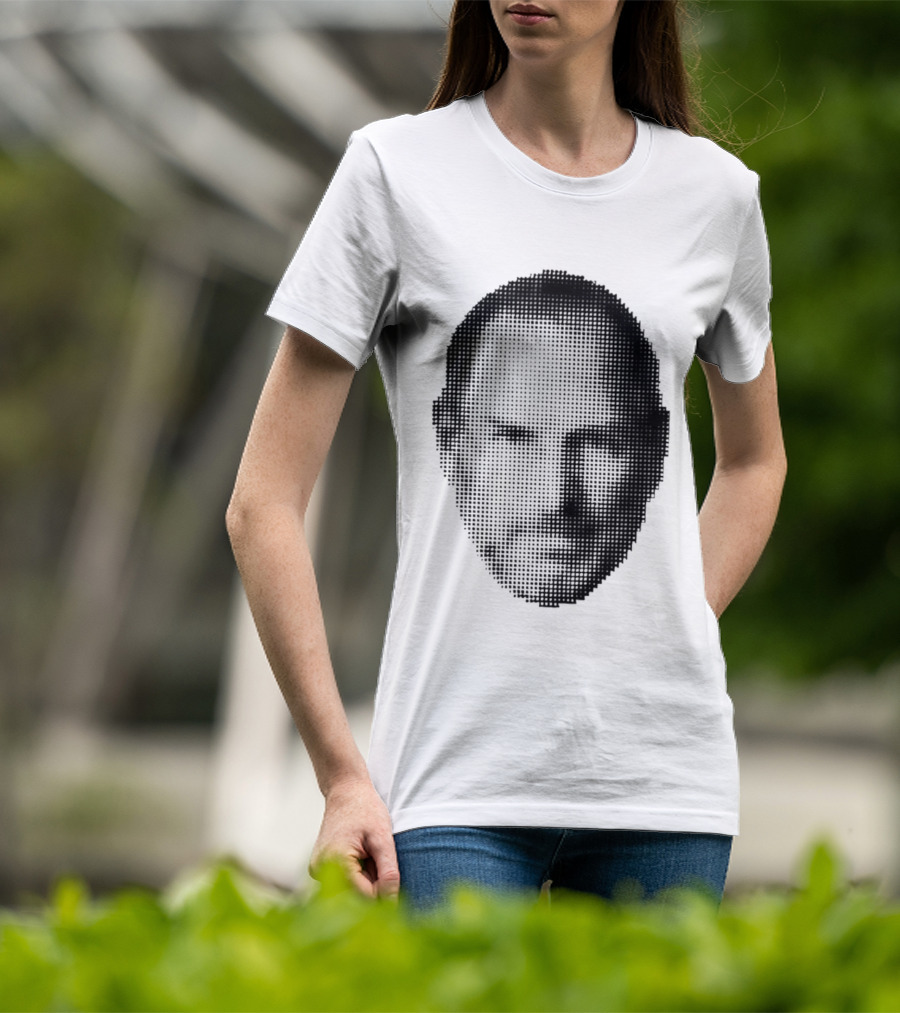 Thinking Differently Steve Jobs Portrait Dot Matrix T-Shirt