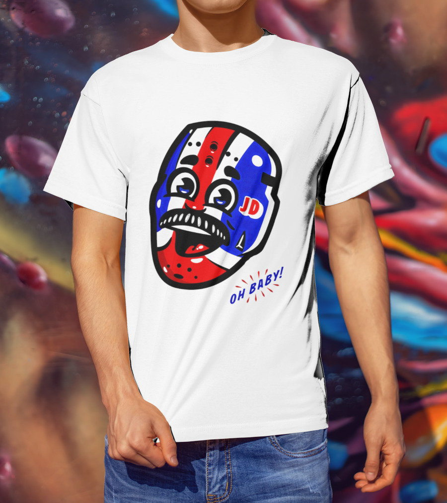 New York Rangers Goalie Mask JD Oh Baby Happy Friday T-Shirt