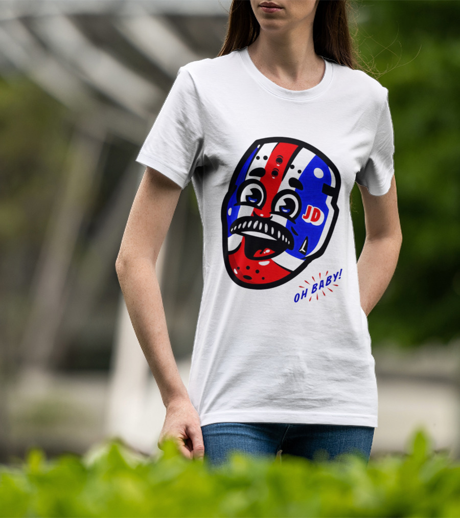 New York Rangers Goalie Mask JD Oh Baby Happy Friday T-Shirt