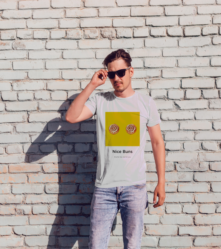 Nice Buns One For Me One For You Cinnamon Roll Pair T-Shirt