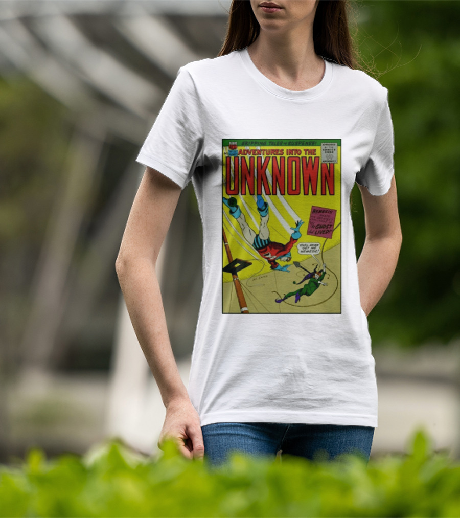 Adventures Into The Unknown Gripping Tales Of Suspense Nemesis Ghost That Lived 1960s Comic Vintage Cover T-Shirt