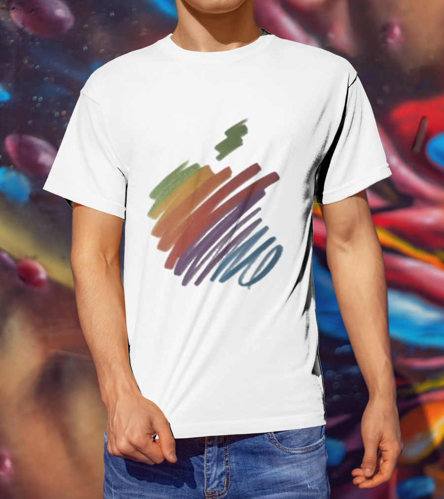 Apple 50th Anniversary Rainbow Logo Classic Multicolor 2026 T-Shirt