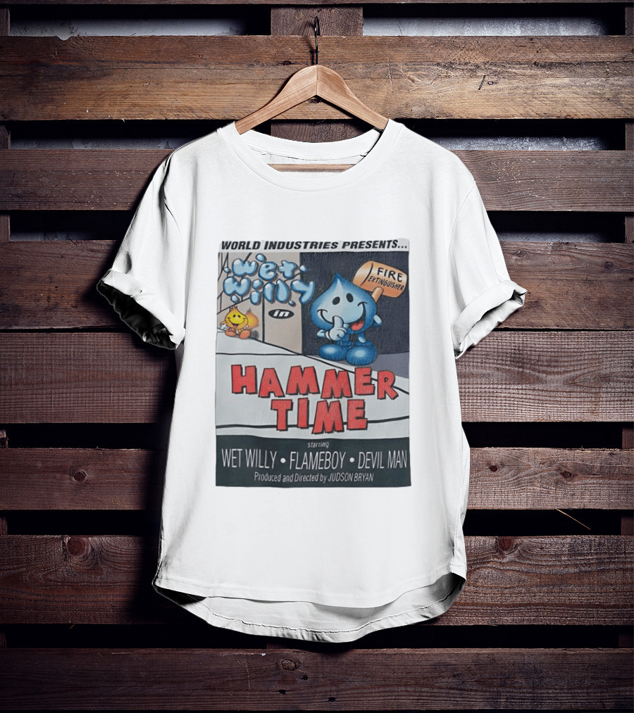 World Industries Wet Willy Flameboy Hammer Time Featuring Devil Man T-Shirt