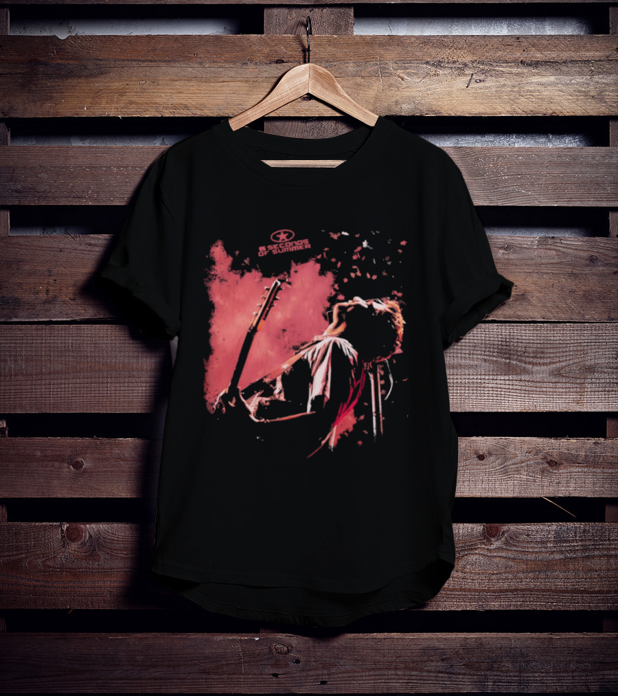 5 Seconds Of Summer Musician Guitarist Illustration Watercolor T-Shirt