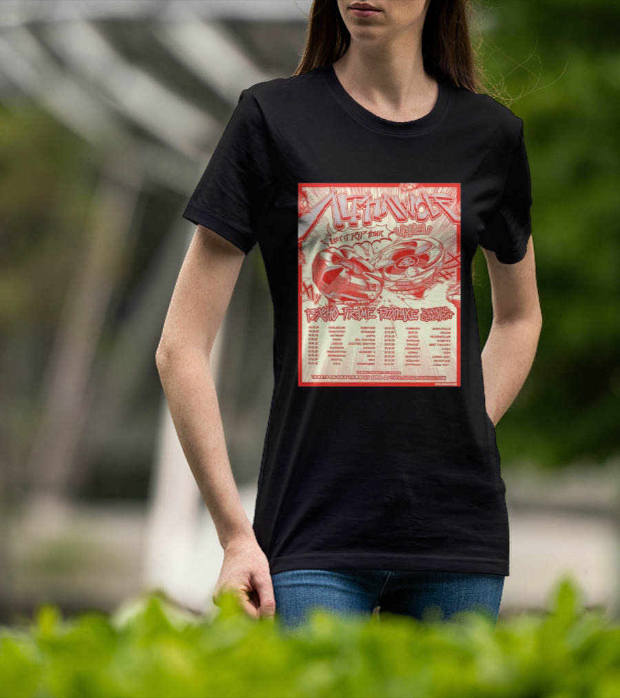Alpha Wolf Let It Rip Tour Psycho Frame Pink Lake Diamond Construct UK EU 2026 T-Shirt
