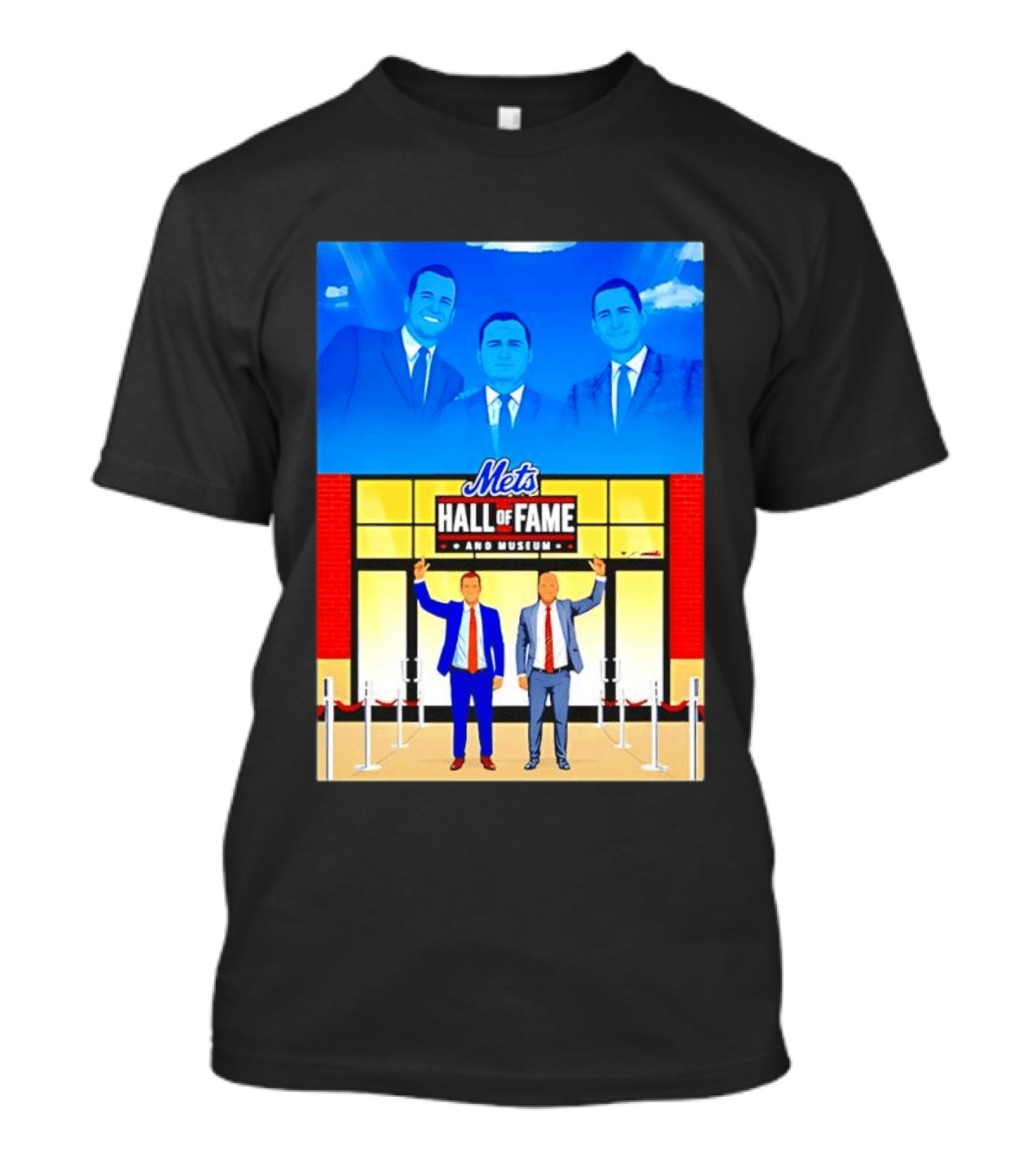 Howie Rose Gary Cohen Mets Hall Of Fame Museum T-Shirt
