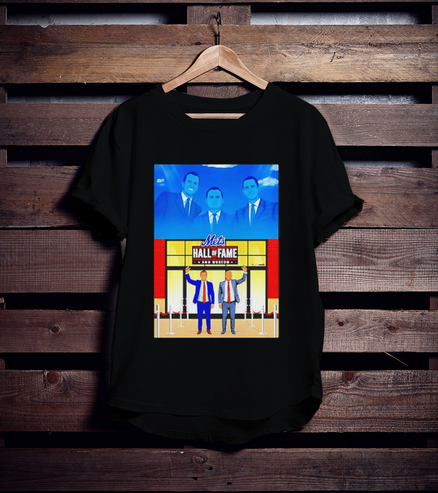 Howie Rose Gary Cohen Mets Hall Of Fame Museum T-Shirt
