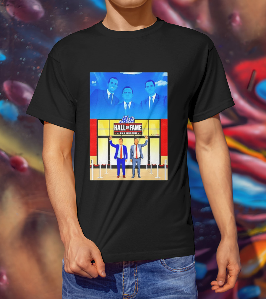 Howie Rose Gary Cohen Mets Hall Of Fame Museum T-Shirt