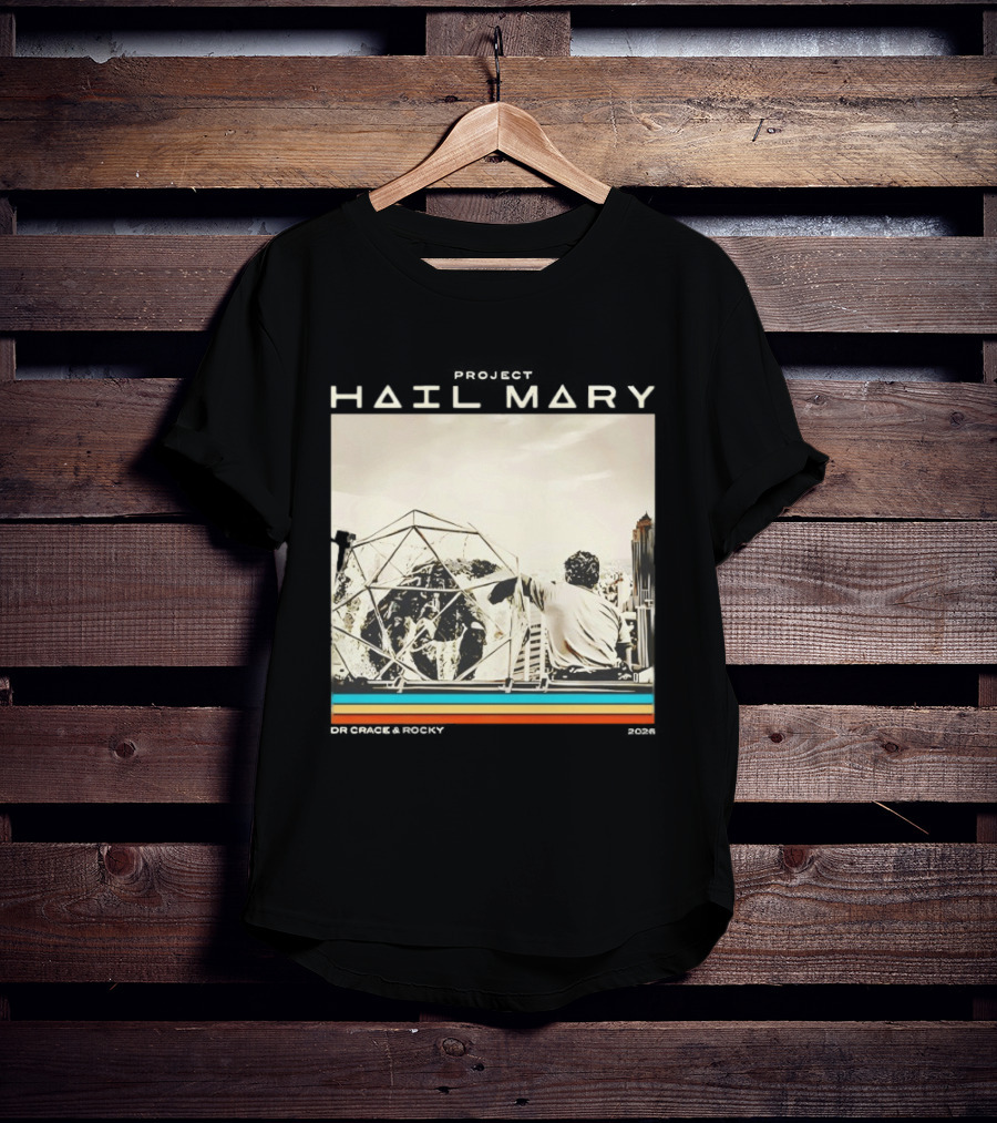 Hail Mary Geodesic Dome Space Scene T-Shirt