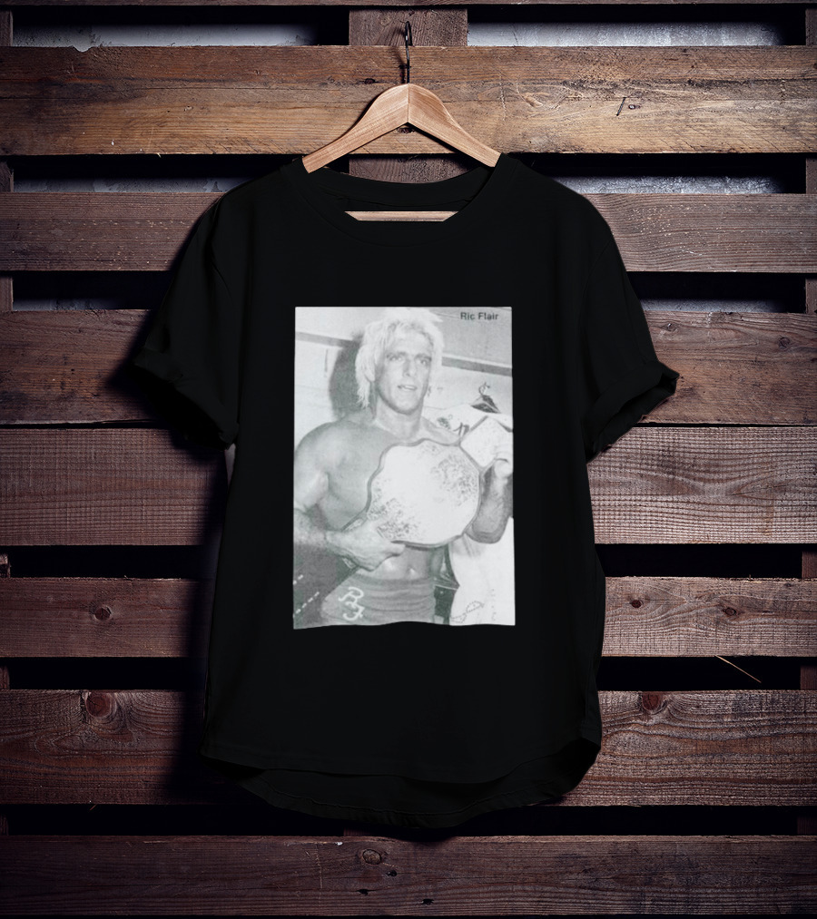 Ric Flair The Nature Boy Championship Belt Vintage Photo T-Shirt