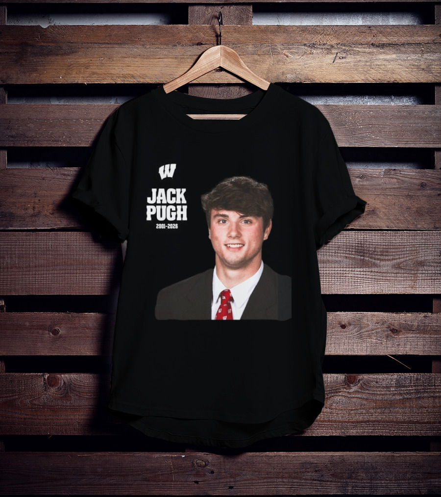 Wisconsin Badgers Football Jack Pugh 2001 2026 T-Shirt