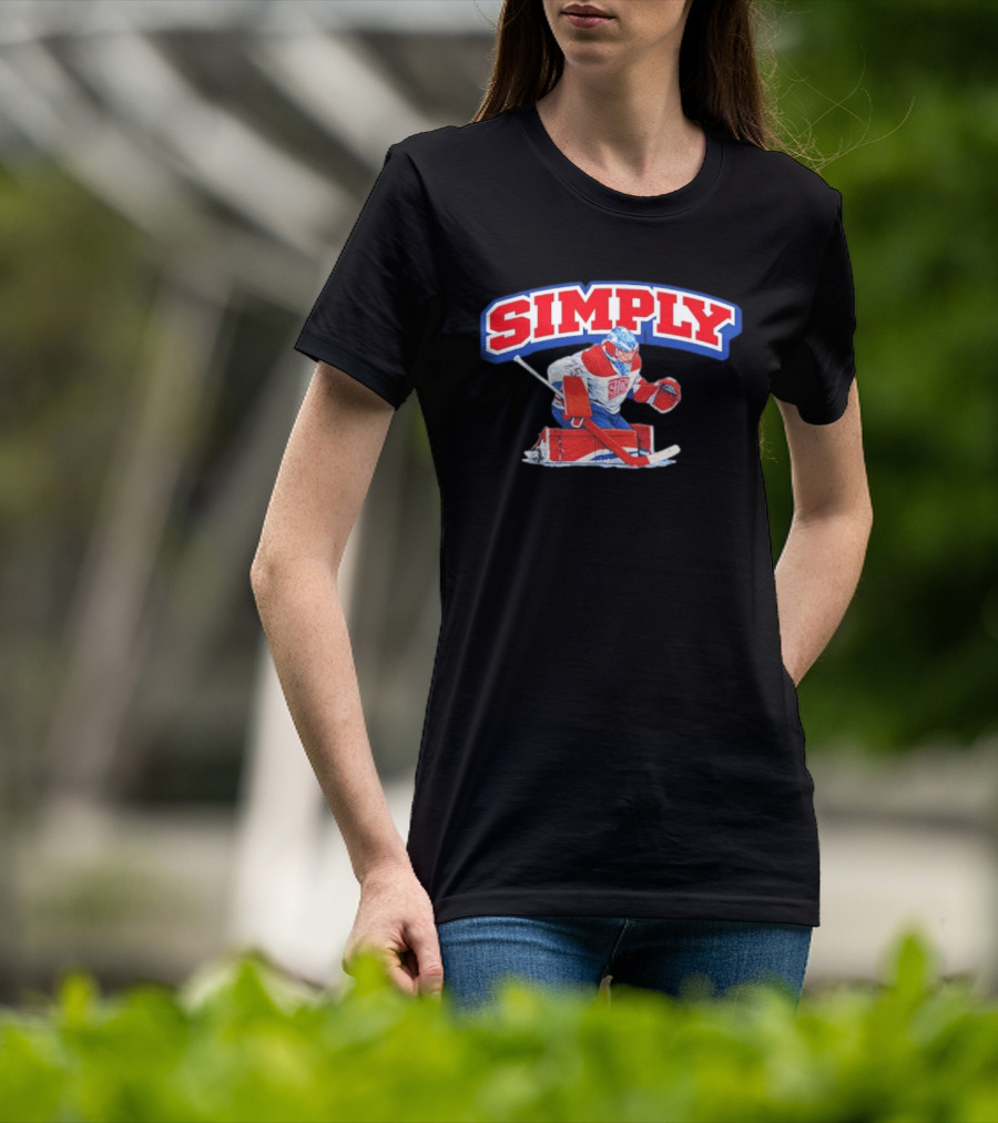 Simply The Best Hockey Goalie Red White Blue T-Shirt